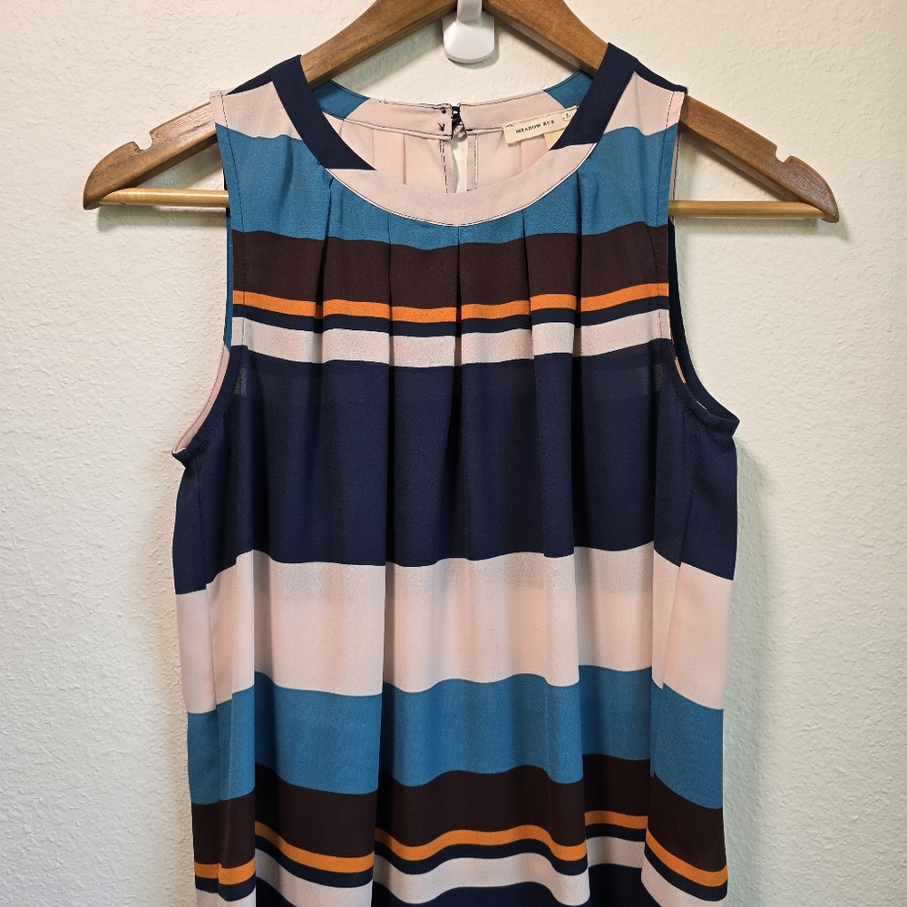 EUC Anthropologie Striped Sleeveless Top XS